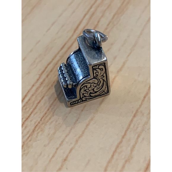 Cash Register Sterling Silver Jewelry Charm - Picture 1 of 5